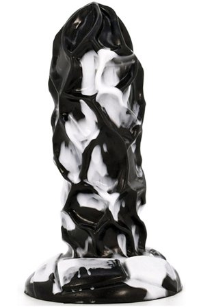 Dragonis Dildo Schwarz-Weiß 19 cm