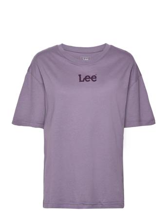 Relaxed Crew Tee T-shirts & Tops Short-sleeved Lilla Lee Jeans*Betinget Tilbud