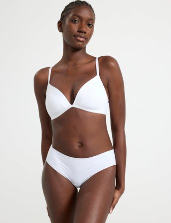 Lindex Bra Mynta Matt Shiny - White - C x 85