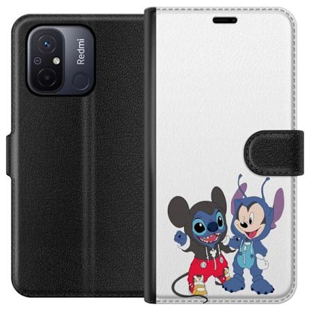 Xiaomi Redmi 12C Lommeboketui Stitch Mikke Mus