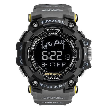 Smael Military Sports Digital Watch For Herr Vattentät Led Bakgrundsbelysning Armbandsur Vecka Datum Väckarklocka Relogio Reloj