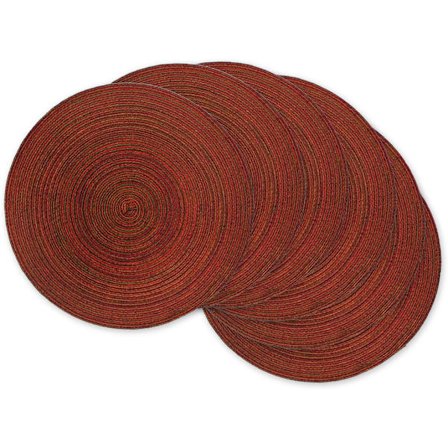 Bordsskiva-kollektion, brokig rund bordsmatta, rund, 7" diameter