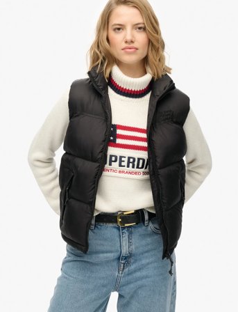 Superdry Sport Tech Padded Gilet - Black - XL