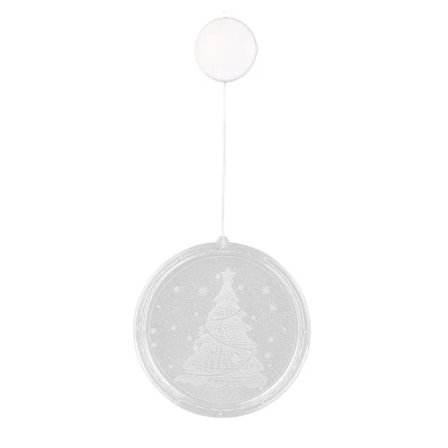 Jul LED Dekorativ Lampa Transparent Ljus Stark Rund Lampa Julhängande Dekor för Vardagsrum Uteplats[CO]