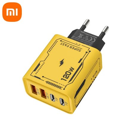[LCS] Xiaomi Original 120W Oplader Ultra Hurtig Opladning Type-C GaN Telefonoplader USB-C QC 3.0 Telefonopladeradapter Til iPhone Samsung
