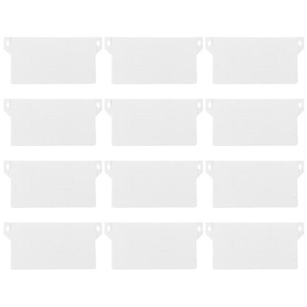 Bundvægte til persienner, lodrette persienner, lameller, boligindretning, hvid, 9,50X5,00X0,30CM, justerbare vinkler, 20 stk. (LGL)