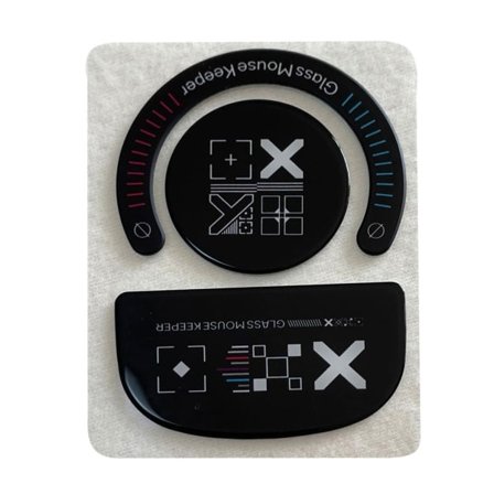 Sæt Professionelle Museskøjter Klistermærker Musfødder Glide Rundet Buet Kant til Logitech G Pro X Superlight Sort