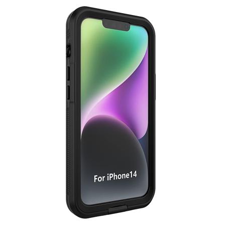 Vattentätt TPU-skal till iPhone 14, IPX68, svart svart