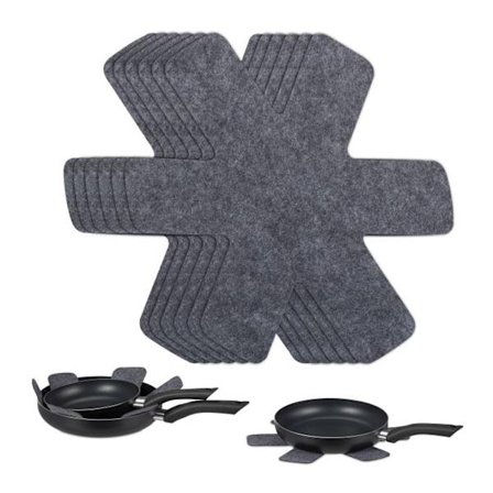 Skålskydd av filt set om 8