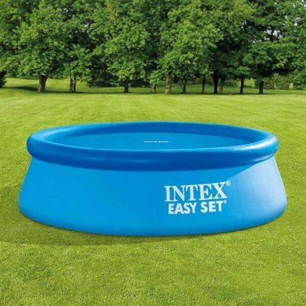 INTEX Pooltrekk solenergi blå 206 cm polyetylen Blå