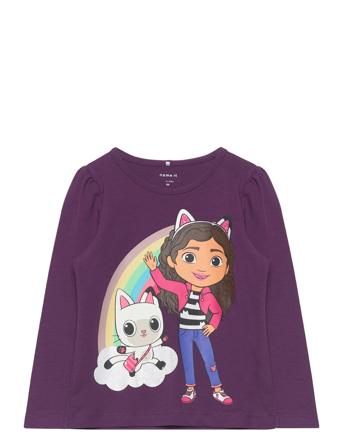 Nmforba Gabby Ls To Sky Tops T-shirts Long-sleeved T-shirts Purple Name It