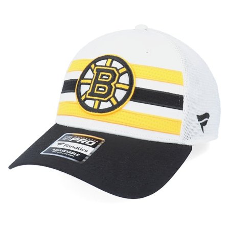 Fanatics - NHL Bílá trucker Kšiltovka - Boston Bruins Authentic Pro Draft White Trucker @ Hatstore