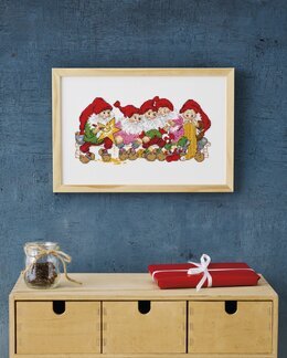 Stickpackung Bild Weihnachtswichtel