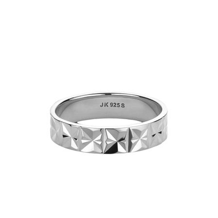 Jane Kønig Medium Reflection ring, sterling silver , Grijs , Dames , Maat: 56 MM