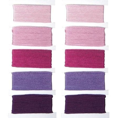 10 fils pink bomuld til brasiliansk armbånd