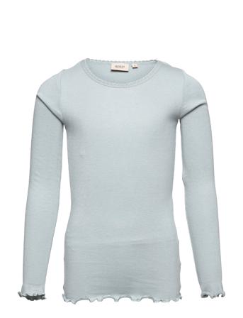 Rib T-Shirt Lace Ls Grey Wheat