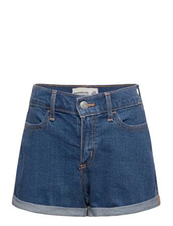Kids Girls Shorts Shorts Denim Shorts Blå Abercrombie & Fitch*Betinget Tilbud