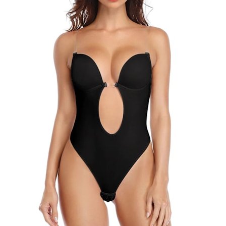 Kvinnors rygglösa Shapewear Plunge Body Invisible Shaper Skin