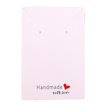 100 STK smykker Display Pap Pakkekort HVID 4 4