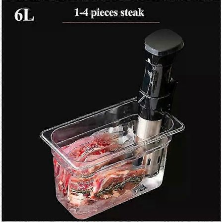 Sous Vide Kokekarbeholder, 6L/11L Matvaregodkjent PC, Kompatibel med Sirkulasjonsovner Sous-Vide Maskin