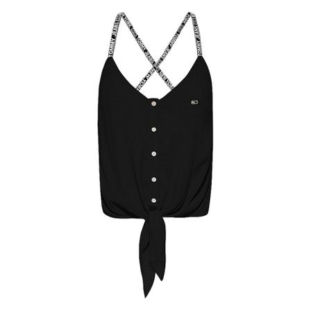 Tommy Jeans Camiseta Tjw Essential Strappy Top Sort, Dame