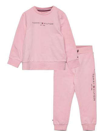 Baby Essential Set Sets Sweatsuits Vaaleanpunainen Tommy Hilfiger