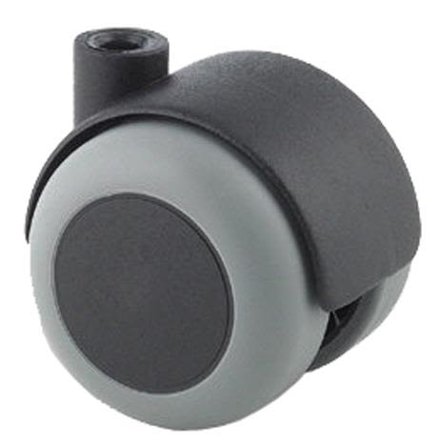 Tente T50M/8SV/GR Möbelhjul 50 mm, grå, nylon Obroms, Arbetsbord & rullvagnar