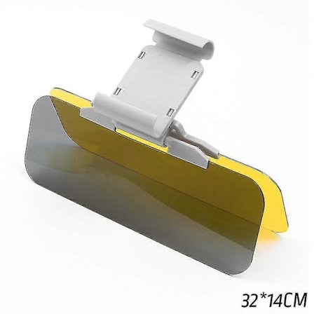 Antirefleks solskjerm med 180° justerbar linse, enkel installasjon, slitesterk solskjerm for bil