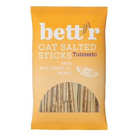 BETT'R Havresnacks m. gurkemejerod Ø 50 g, Helse & Madvarer, Snacks, Chips & Kiks