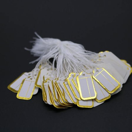 100 st smycken prisetiketter hängande etiketter 3 3 3