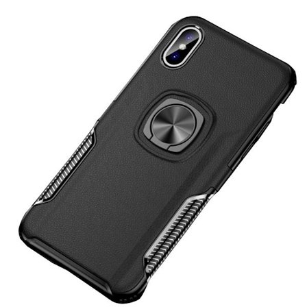 iPhone XR - Skal med Ringhållare (LEMAN)