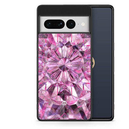 Bjornberry Skal Google Pixel 7 Pro - Rosa Kristaller