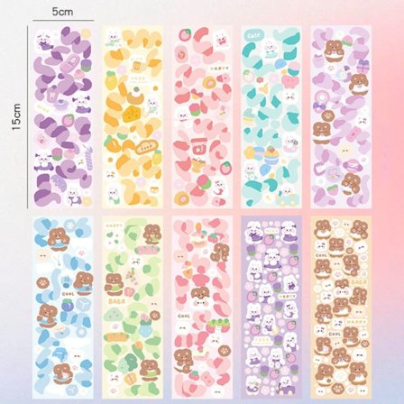 100 st Sticker Set Pack Laser Cute Stickers II