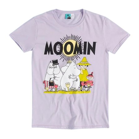 Mumin Dam/Dam Solsken Figursydd T-shirt M Lila