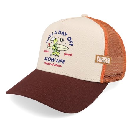 Coastal - Beis trucker Gorra - Hft Day Off Sand/Brown Coastal A-Frame Trucker @ Hatstore