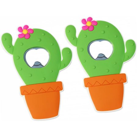 Kaktus Flaskeåbner 2 stk Hawaii Party Køleskabsmagneter Magnetisk Kapselåbner til Køkken