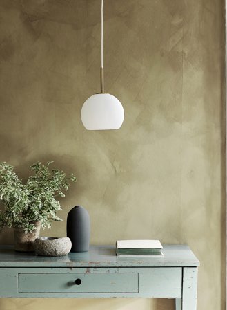 Ball taklampe - opal