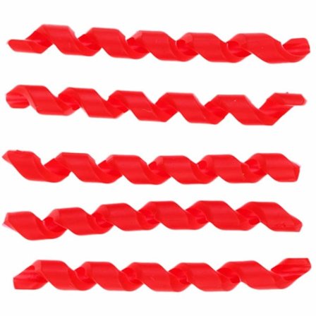 5 stk. Sykkelbremse Girhusdeksler Rammebeskytter Gummi Sykkelkabelsleeve - Rød