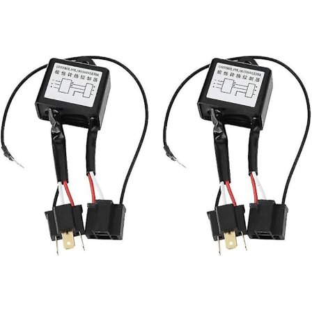 Polaritetsreverserende negativ bryter sele - Reverser 2 stk LED-konverteradapter for H4