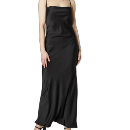 Svart balklänning med öppen rygg