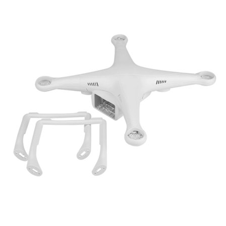 1 stk. Drone Kropsskal Ramme 2 stk. Landingsstel Til DJI Phantom 3 Professional Advanced