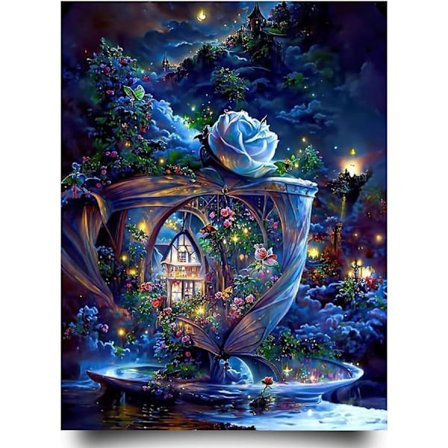 #DIY 5D Diamantmaleri Sæt Fuld Diamant - 30x40cm (Slot)#