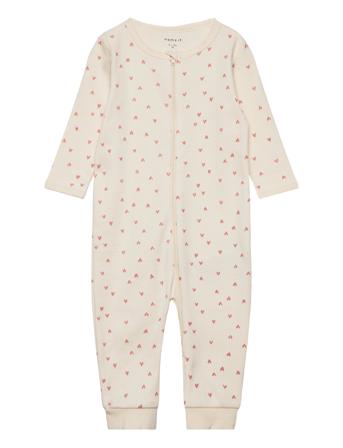Nbfnightsuit Zip Buttercream Hearts Noos Name It Cream