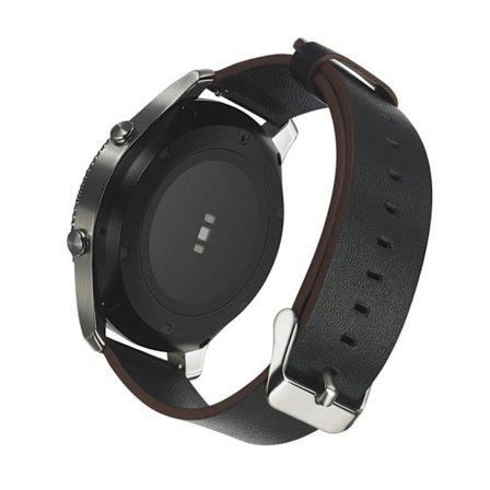 Samsung Gear S3 slitstark läder klockarmband - Svart