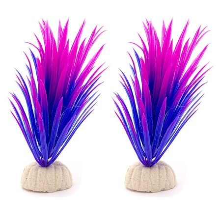 2-pack Akvarieväxt / inredning akvarium - Sjögräs Lila