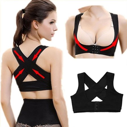 Women Adjustable Elastic Back Support Belt Chest Posture Corrector Shoulder Brace Body Shaper Corset S/m/l/xl/xxl Dropshipping