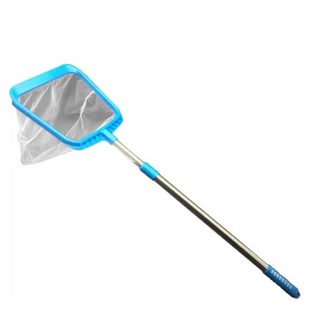 Bassengnett, bassengnett damm badekar løvfjerner med stangrengjøringsverktøy