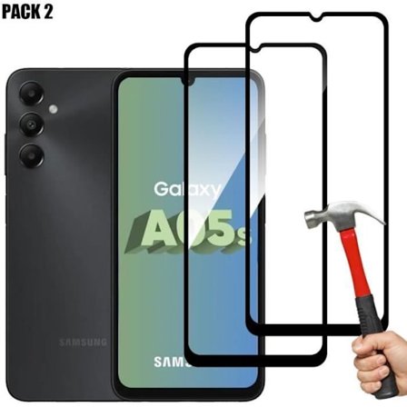 Pakke med 2 fuldhærdede briller til Samsung Galaxy A05s 9H beskyttelsesglas