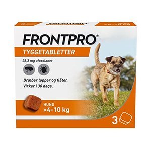 Frontpro Tyggetabletter >4-10 kg, 3 stk