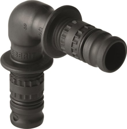 Geberit 1875035 Kulma 90°, sileä pää 50 x 50 mm, Asennus